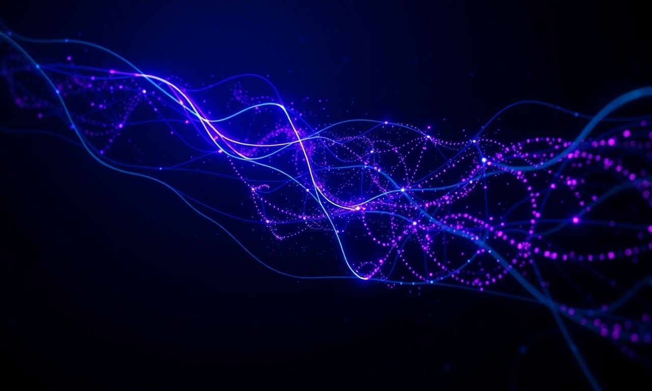 Abstract space and data network background